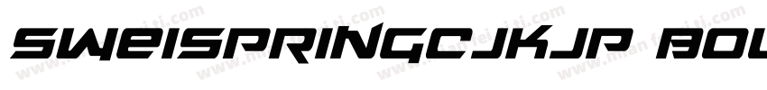 SweiSpringCJKjp Bold字体转换